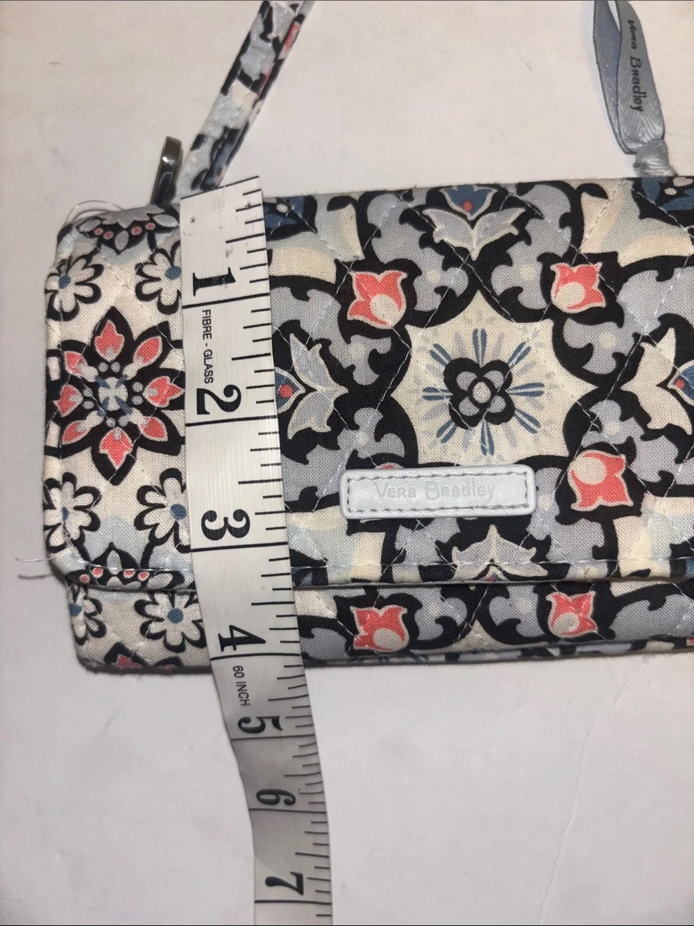 VERA BRADLEY…CANVAS WRISTLET/WALLET LOTS OF GRAYS LIGHT BLUE BLACK PINK BEIGE